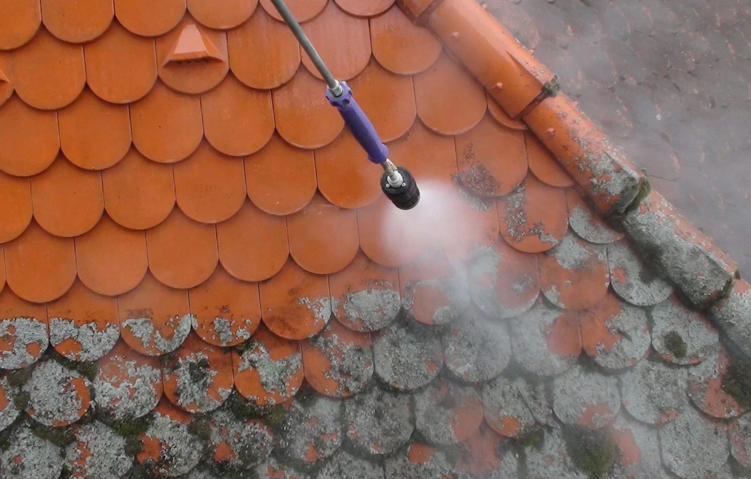 Bild einer Dachreinigung